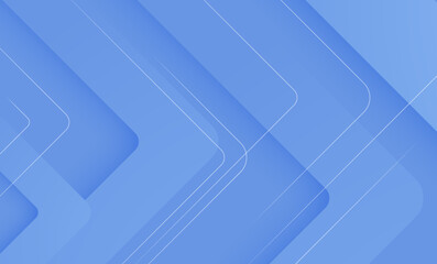 Poster - Futuristic Abstract Blue Background with Digital Lines and Tech Elements