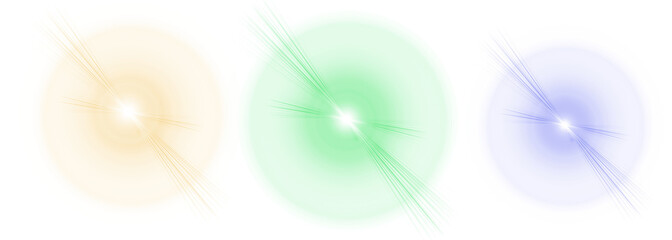 Wall Mural - Three glowing abstract orbs in pink, purple, and cyan with soft radiant light effects on white background. Perfect for digital design, tech visuals, or futuristic UI. Clean high-res vector concept.