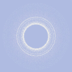 Poster - Abstract circular pattern with soft illumination in pastel blue  
