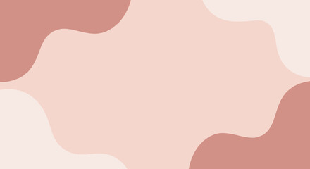 Poster - Abstract pastel background with organic shapes in soft pink tones  