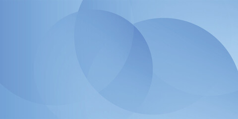 Poster - minimalist banner background colorful blue gradations with circle shape geometric.