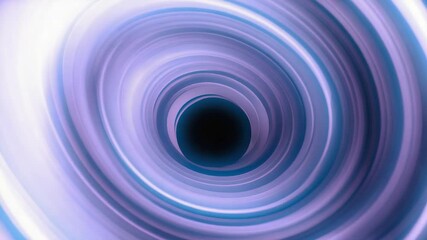 Poster - Smooth purple and blue gradient swirling around a black hole creating a hypnotic vortex effect, perfect for backgrounds and abstract designs