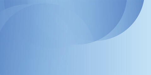 Poster - minimalist banner background colorful blue gradations with circle shape geometric.