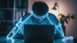 © Tiyok - Man chained to laptop