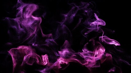 Wall Mural - red to blue color over life wispy smoke flow loop background