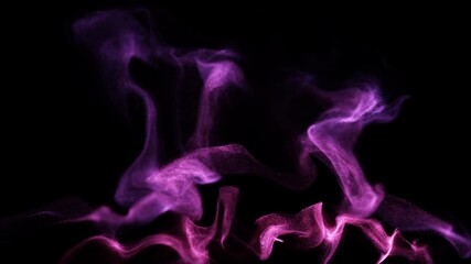 Wall Mural - red to blue color over life wispy smoke flow loop background