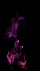 Wall Mural - red to blue color over life wispy smoke flow loop background