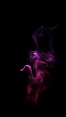 Wall Mural - red to blue color over life wispy smoke flow loop background