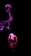 Wall Mural - red to blue color over life wispy smoke flow loop background