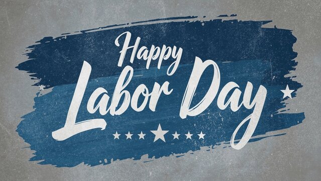 Creative Labor Day Greeting Poster with Modern Typography