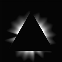 Poster - Triangle illuminate light frame