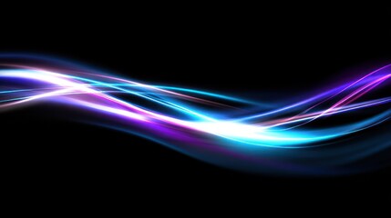 Wall Mural - Abstract light waves