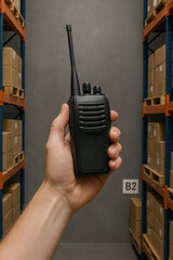 Poster - Communication and technology empower efficient industry signal service supporting work and supply in warehouse settings