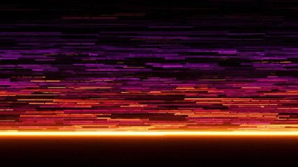 Poster - Abstract background of glowing horizontal stripes and rectangles with gradient colors
