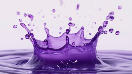 Poster - Purple liquid splash crown.