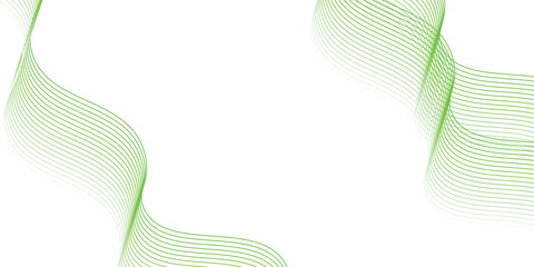 Poster - banner background green wavy line, abstract background. vector futuristic illustration modern eps10