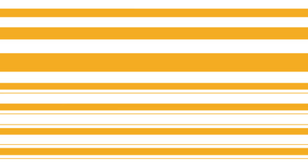Poster - Orange and white striped pattern with varied line thickness for modern
