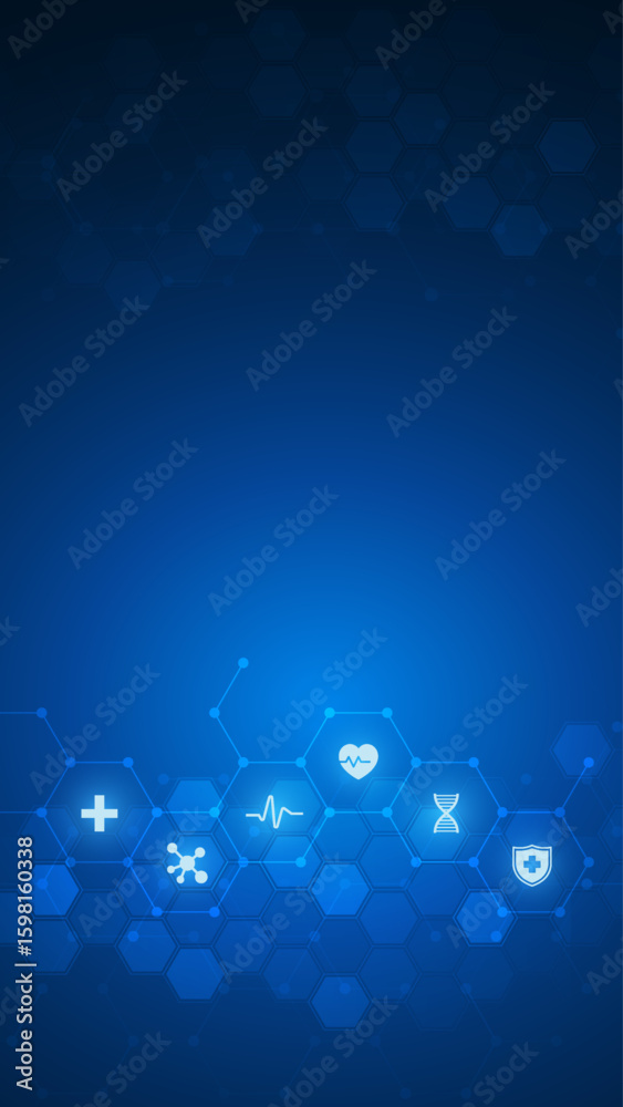 Abstract medical background. Medical design with concept and idea for ...