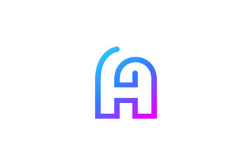 Poster - Letter A logo icon design template elements