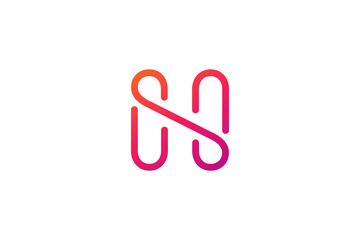 Poster - Letter N logo icon design template elements