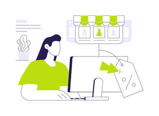 Poster - E-commerce platform abstract concept vector illustration.