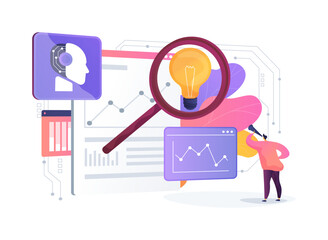 Poster - Smart Market Research Platforms abstract concept vector illustration.
