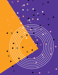 Aufkleber - Abstract multicolored artistic background with overlay geometric shapes and patterns