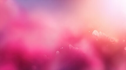 Poster - A beautiful abstract background showcasing soft pink hues and dreamy light bursts, perfect for design use.