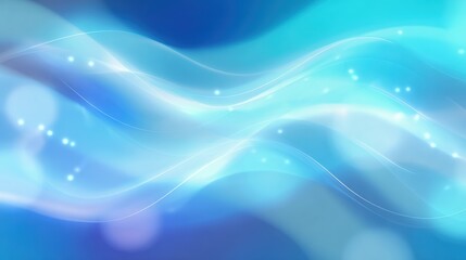 Poster - A captivating abstract background of flowing waves in shades of blue, perfect for design projects and creative works.