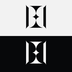 Poster - An abstract geometric design forms a unique shape, ideal for a modern logo or artistic illustration