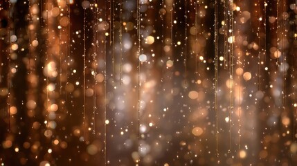 Poster - A mesmerizing background filled with shimmering golden lights, creating a magical and festive atmosphere.