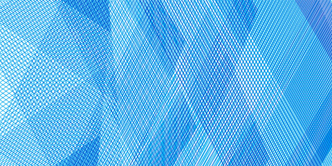 Aufkleber - Abstract geometric background with diagonal blue lines creating dynamic patterns and modern architectural shapes on a white backdrop.eps10
