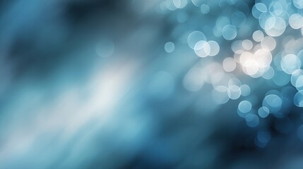 Poster - A serene, abstract depiction of soft blue tones and blurred lights, creating a calming atmosphere for relaxation.