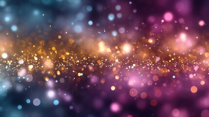 Poster - A vibrant abstract background filled with colorful lights and sparkles, perfect for digital design projects.