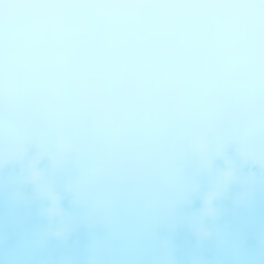 Aufkleber - Abstract blue background with soft blurred cloud-like shapes at the bottom edges creating a dreamy atmosphere