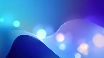 Poster - Abstract background with soft waves and glowing lights, perfect for design projects and creative applications.