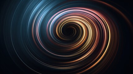 Poster - Abstract swirl design with vibrant colors and dynamic movement, perfect for digital backgrounds or artistic projects.