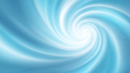 Poster - An abstract swirl of light blue tones creating a sense of motion and depth, perfect for backgrounds and designs.