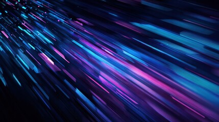 Poster - Dynamic abstract background with colorful light streaks creating a sense of speed and innovation.