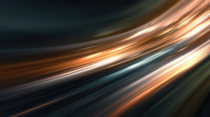 Fototapete - Dynamic abstract lines of light create a sense of movement, energy, and modernity in a digital space.