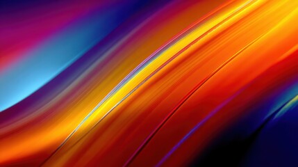 Poster - Vibrant abstract background with flowing colors in hues of red, orange, and blue, perfect for creating dynamic designs.