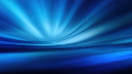 Poster - Vibrant blue abstract background with smooth waves perfect for creative projects and digital designs.