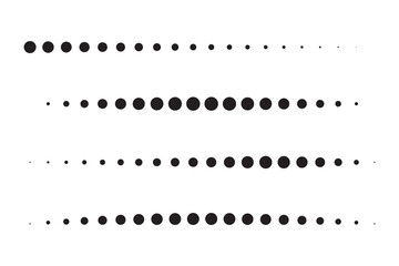 Poster - Dotted line icon on white background. flat style. set dotted line icon for your web site design, logo, app, UI. lines and dots symbol. dots sign. 