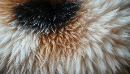 Poster - Close-Up of Soft Fur Texture with Vivid Fluffy Detail