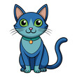 © MDKoliurRohman - Cute cartoon kitten illustration with a heart, perfect for funny pet valentine art