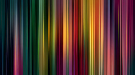 Poster - Vibrant abstract vertical gradient lines in multicolor tones