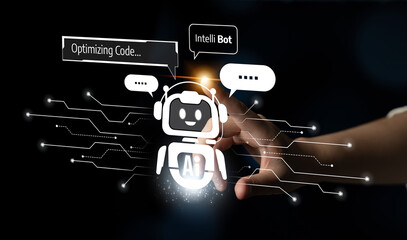 Poster - AI chatbot using prompt engineering and LLM deep learning delivers explainable generative AI for smarter, more efficient business support. Latch