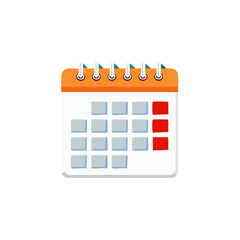 Poster - Wall Calendar with Marked Dates Vector Graphic for Scheduling Events