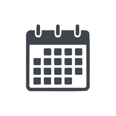 Poster - Monthly Calendar Icon with Marked Days for Planning and Scheduling Tasks