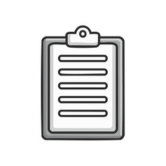 Poster - Clipboard Illustration of Report Checklist Task and Assignment List with Editable Form